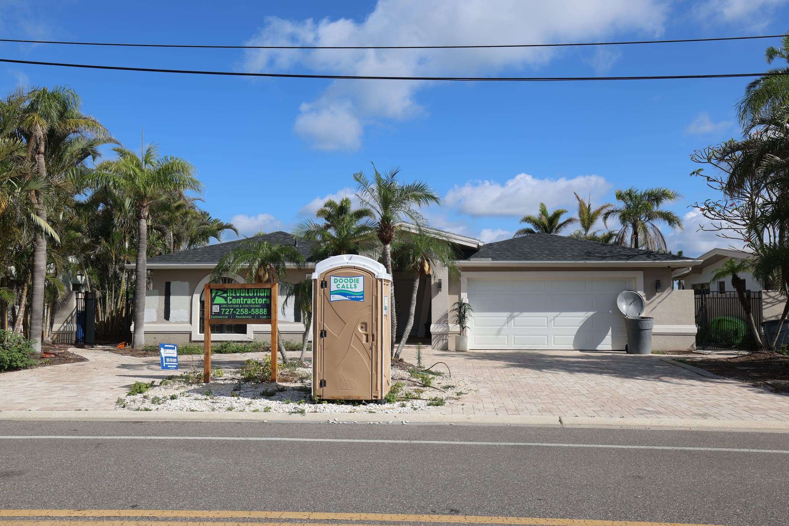Coastal Florida home in a flood zone with renovation work underway