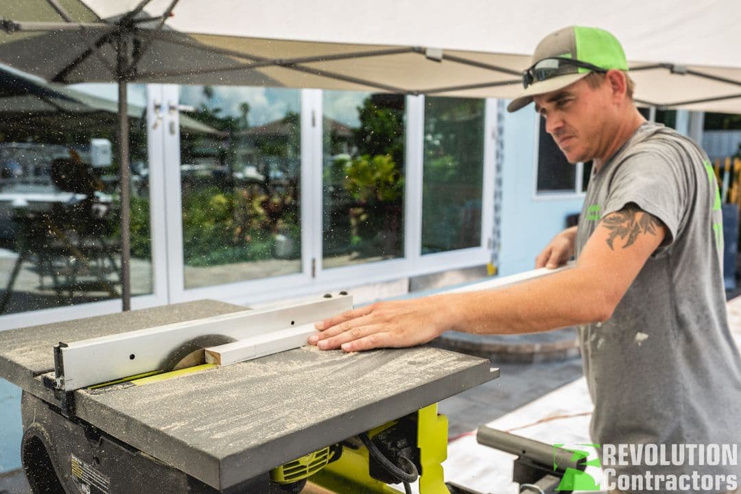 Licensed carpenter installing a custom door - Contractors on Call small project service