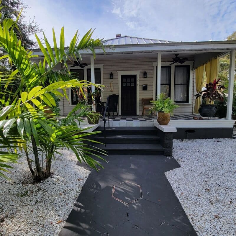Renovated Craftsman bungalow exterior in Euclid-St. Paul's, St. Petersburg