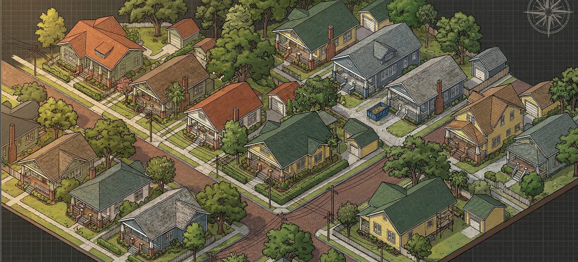 Historic Kenwood St. Petersburg neighborhood served by Revolution Contractors