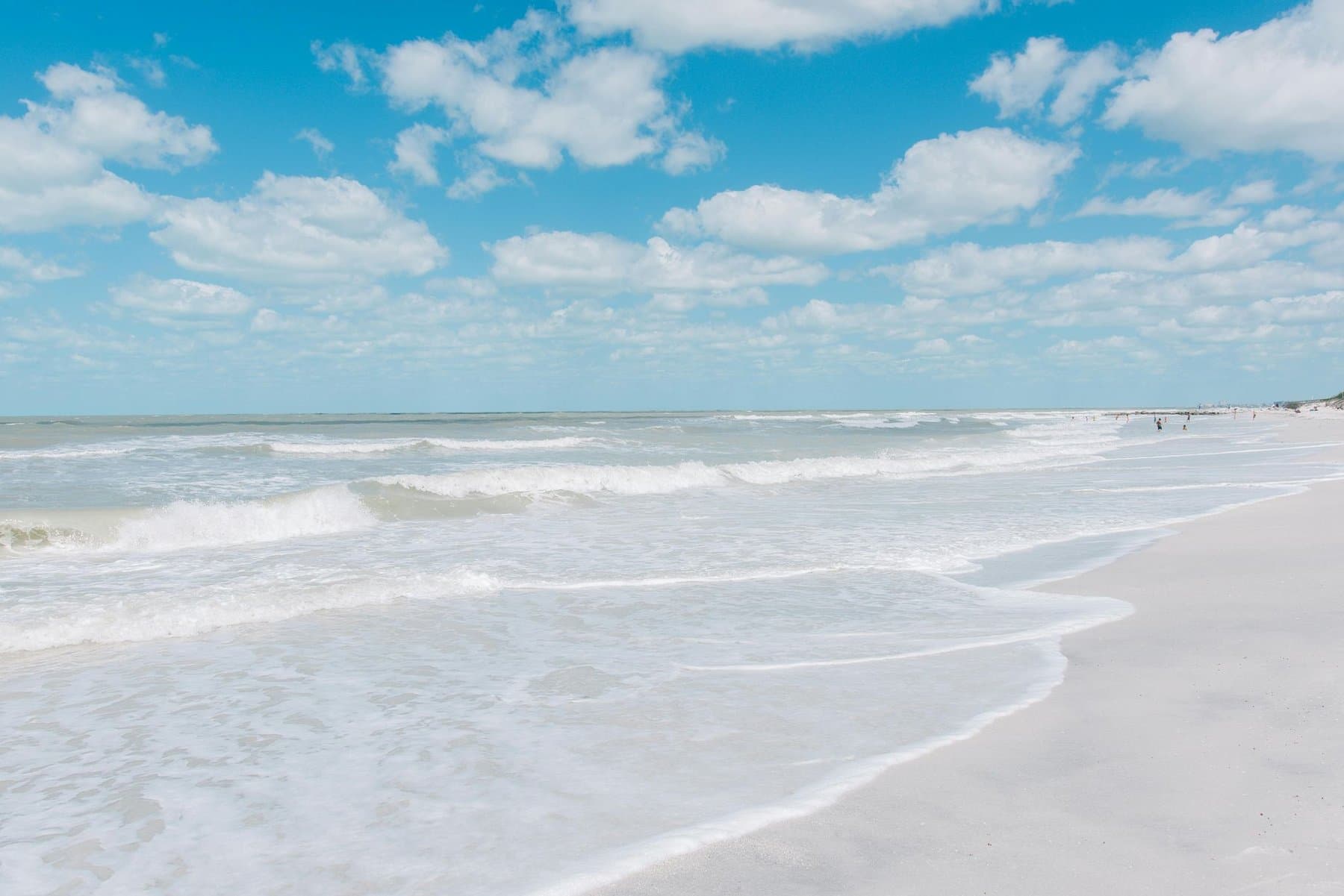 St. Petersburg beach aerial view, Pinellas County, Florida