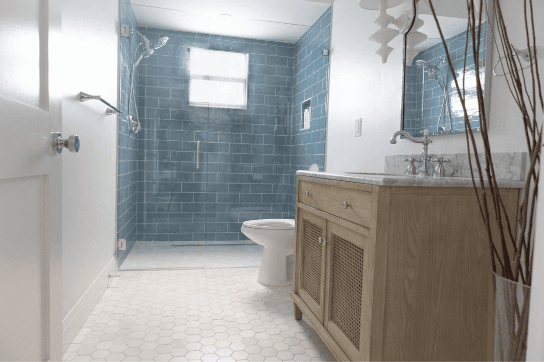 Completed master bathroom remodel in St. Petersburg by Revolution Contractors