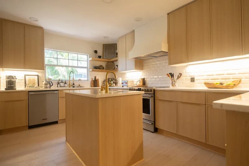 Modern kitchen remodel with trending finishes in St. Petersburg