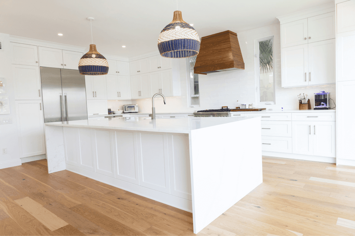 Finished kitchen remodel with modern countertops and cabinetry in St. Petersburg