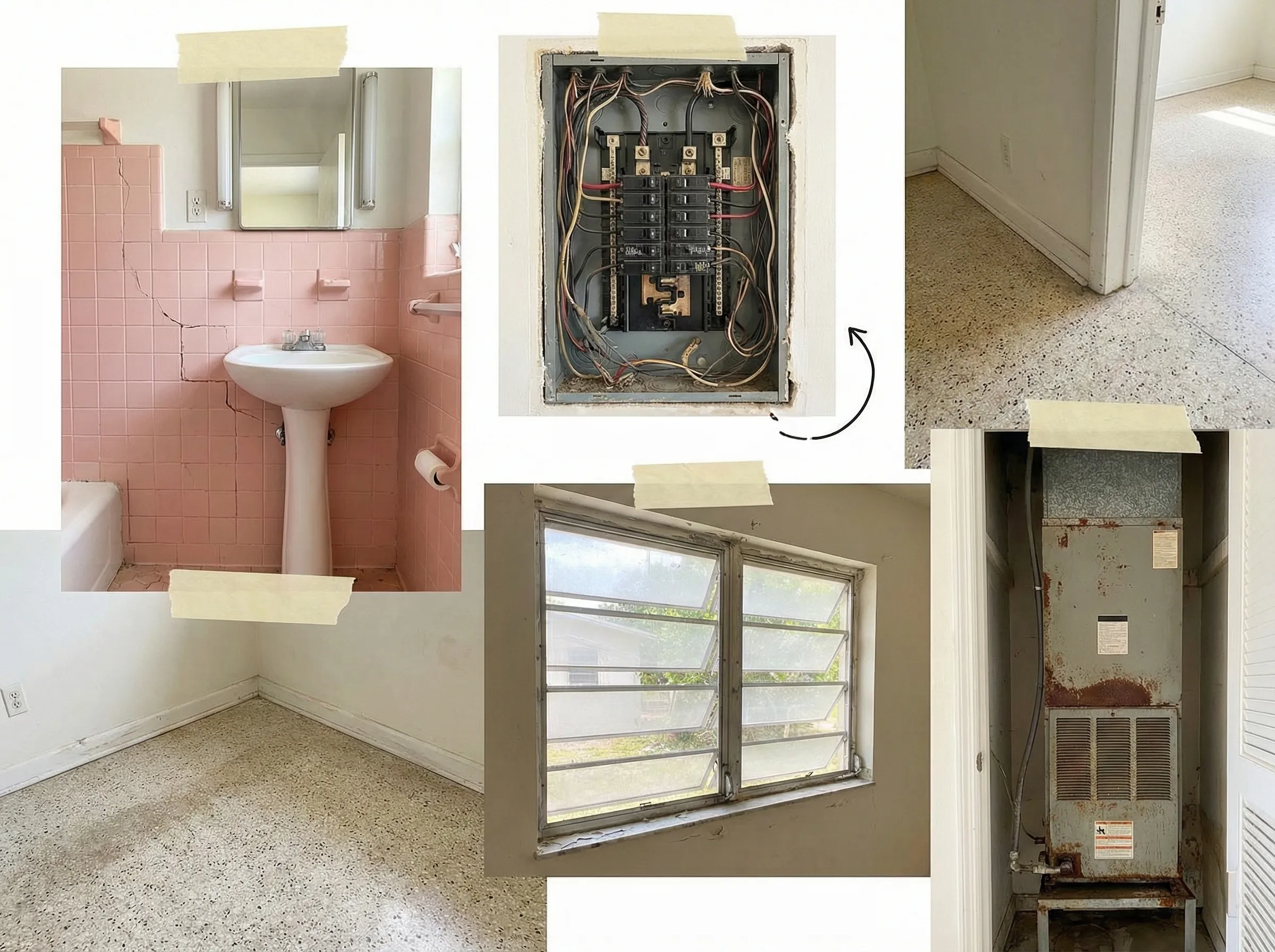 Dark cramped rooms blocked by walls in St. Pete home